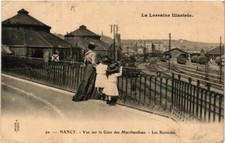 CPA AK NANCY Vue sur la Gare