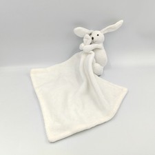 Doudou lapin blanc mouchoir