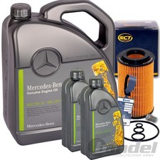 Filtre à Huile + Original 5W30 pour Mercedes A B C E Classe W 176 246 204 212