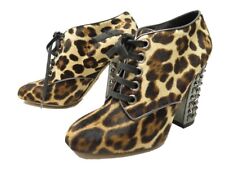 NEUF CHAUSSURES DOLCE & GABBANA BOTTINES HARAKO 38 EN POULAIN LEOPARD BOOTS 980€