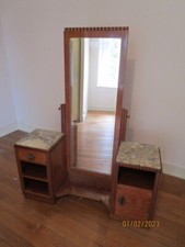 COIFFEUSE EPOQUE ART DECO EN LOUPE D' ORME