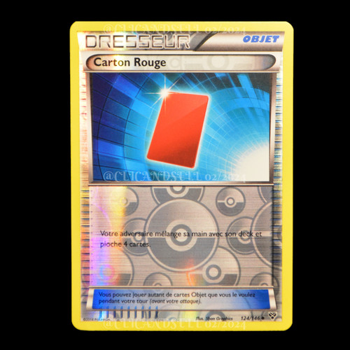 Carte pokemon carton rouge - carte,