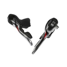 Levier/manette route 10v. triple alu argent compatible shimano - Microshift