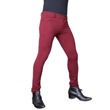 Hommes Leggings Extensible Pantalon Sexy Skinny Doublure Polaire Discothèque