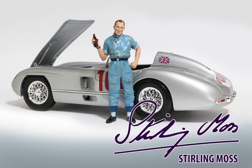 Stirling moss resin figure - moss,