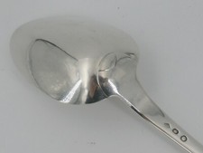 Grande et belle cuillère à ragout, argent massif Coq, modèle Uniplat, 32,8 cm.