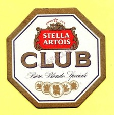 ancien sous-bock  STELLA ARTOIS CLUB coaster beermat bierdeckel