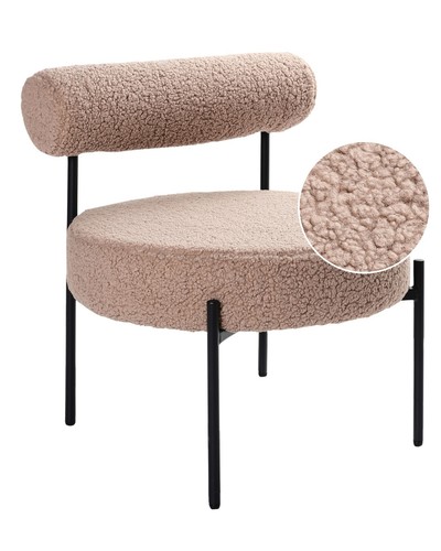 Chaise appoint bouclé - d'appoint, en