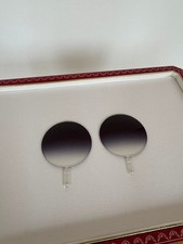 Paire de verres Bleu foncé degradé monture Lunette Percé Cartier lens bril gafas