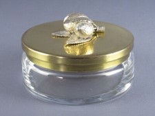 Récipient Verre Laiton Artistique Frères Melani Moderne Design Ans 70