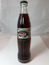 Coca-Cola zero Glass Full Bottle Paper label Switzerland - UEFA EURO 2008