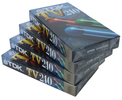 Tdk lot cassette vhs 240min - lot,