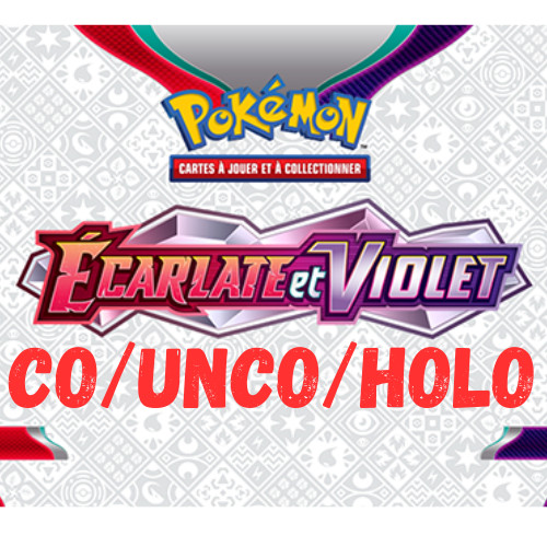 Carte pokémon ecarlate - ecarlate, et