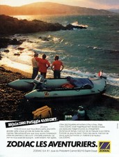 Publicité Advertising 049  1981 bateau moteur Zodiac  Forliggia