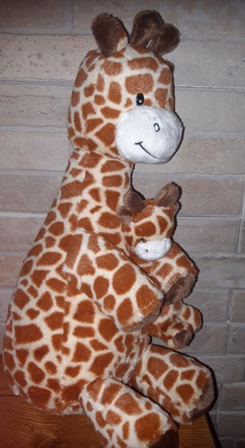 Doudou peluche grande girafe - ,
