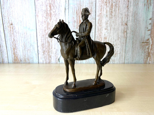 Sculpture napoléon cheval - À,