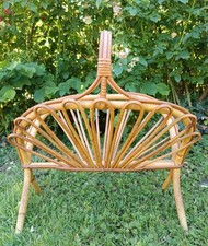 Porte revues vintage en rotin