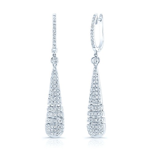 18k blanc diamant larme - diamant,