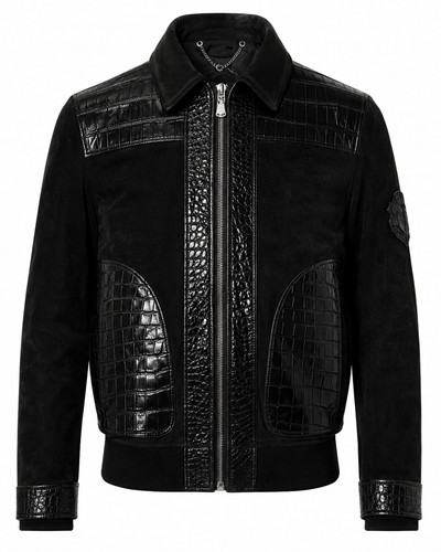 Blouson cuir bomber - en, pour