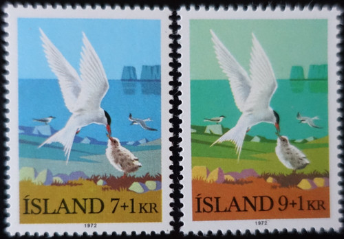 Timbres islande oiseaux - islande,