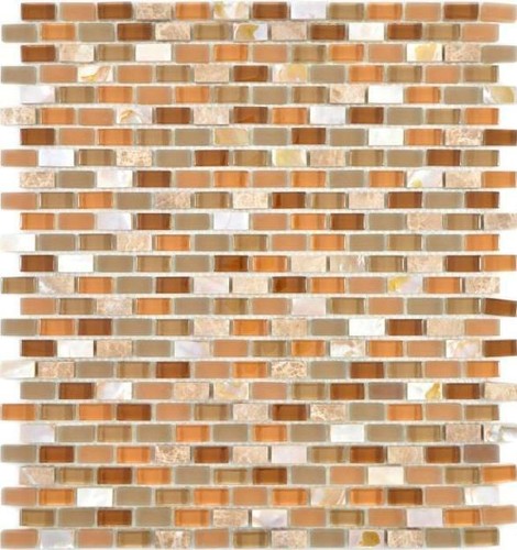 Pâte verre mur brique - verre,