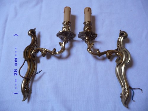 Paire appliques bronze - paire, d’appliques