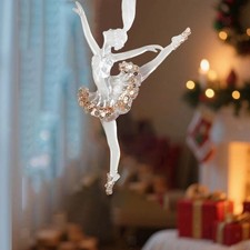 Décoration de Noël suspendue en forme de ballerine pour la cheminée du salon