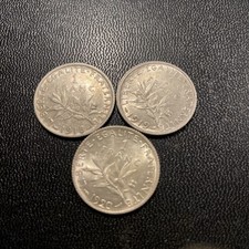 pièce argent 1 Frs Semeuse