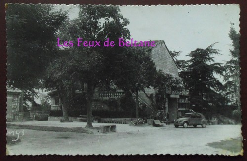 Cpsm laugnac place eglise - laugnac,