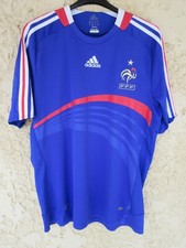 Maillot équipe de FRANCE ADIDAS vintage 2008 shirt football GOURCUFF camiseta M