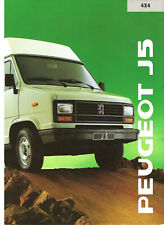 PEUGEOT J5 - 1990 ? 4X4 DIESEL - catalogue brochure dépliant prospectus