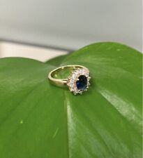 Bague Marquise Saphir Plaqué Or 18 Carats