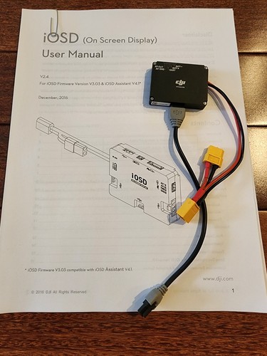 Dji iosd screen display - iosd, on