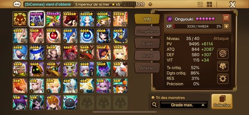 Compte summoners war - compte,
