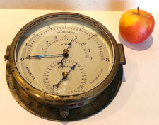 Manometre Instrument De Mesure De Bateau  Marine En Laiton No Compas Boussole 