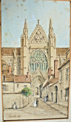 Dessin xixe cathédrale - xixe,
