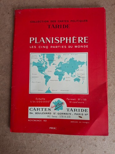 Carte planisphere tarride - planisphere,