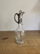 Carafe à Vin Pichet à Bec En Métal Argenté - Vintage - Art Déco