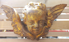 Sculpture ange bois doré d'époque 18ème angel cherub sculpture