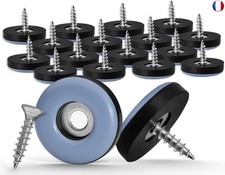 GleitGut 16 x patins pour meubles 22 mm patin téflon rond patins à visser