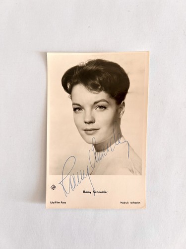 Autographe romy schneider - autographe,