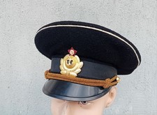 Casquette d'officier  marine navale Soviétique URSS USSR T.55 laine  N 67