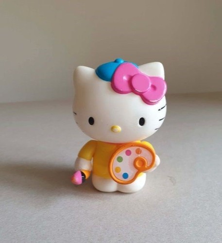 Figurine hello kitty peintre - hello,