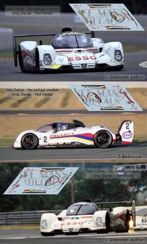 Décal peugeot 905 - décal, evo