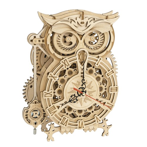 Puzzle hibou horloge - hibou,