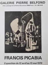 Affiche originale, Exposition Francis Picabia, Galerie Pierre Belfond, 1978