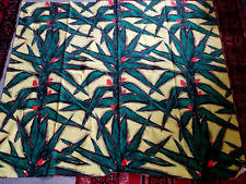 Tissu vintage 50/60   toile ameublement  chaise pliante camping    1,11m  x 1,3m