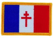 Patch écusson brodé Drapeau France Libre de gaulle Thermocollant 