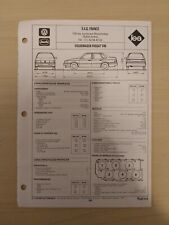 Volkswagen Passat VR6 2.8 V6 Essence Fiche Technique Reglatech VW Passat Dp 1991