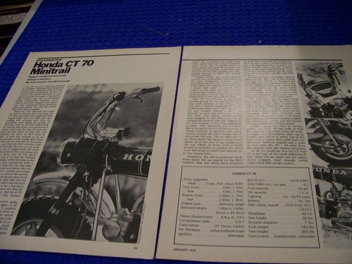 Honda mini trail cycle - trail, 70